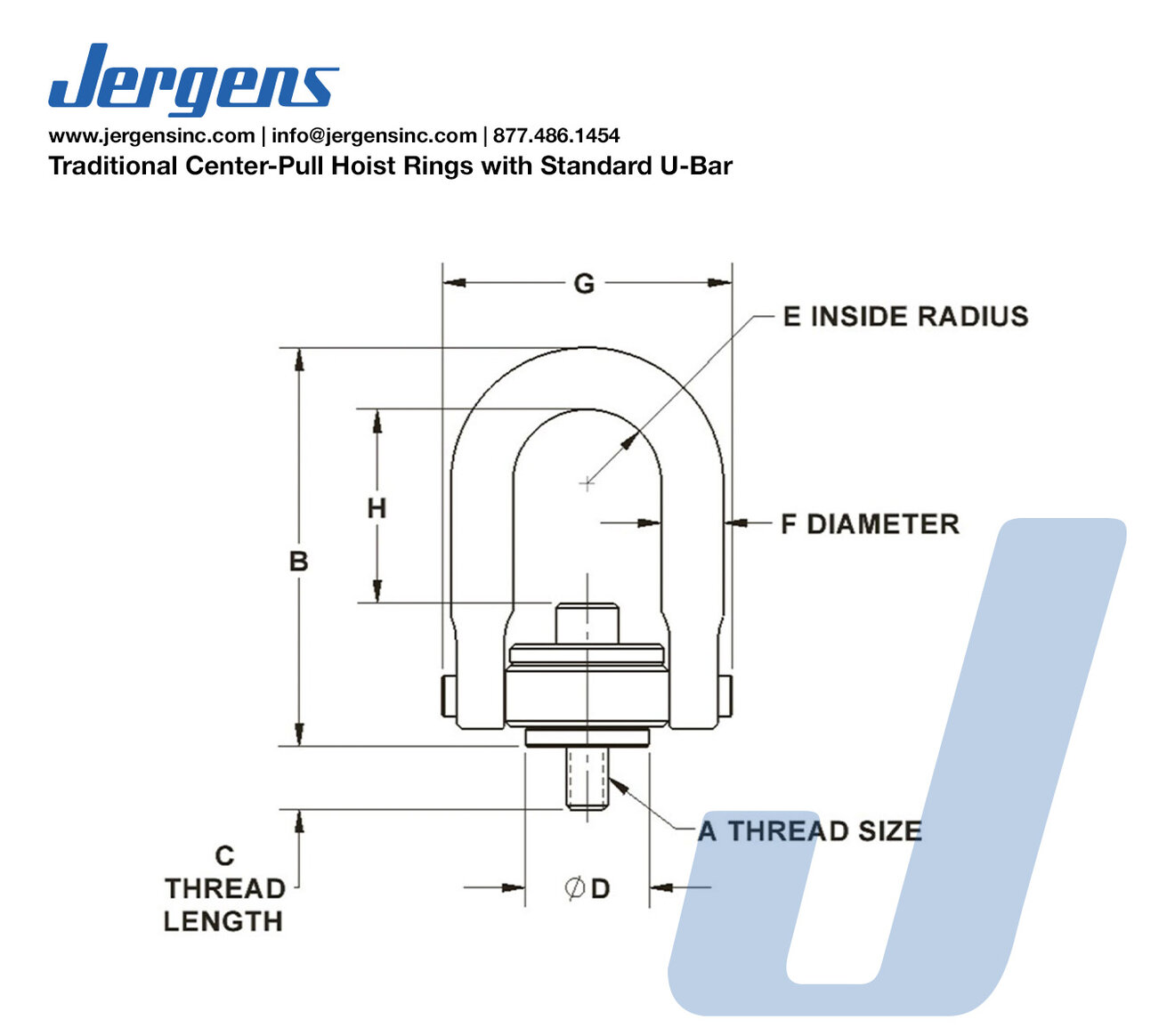 Jergens 23429 dimension drawing