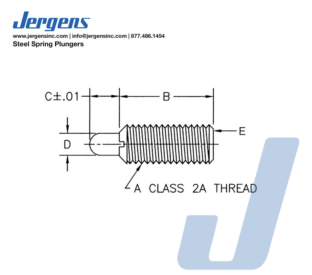 Jergens 26811 dimension drawing