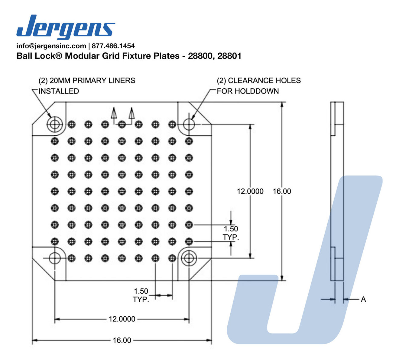 Jergens 28800 dimension drawing