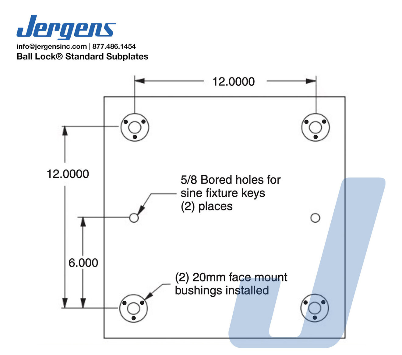 Jergens 49101 dimension drawing