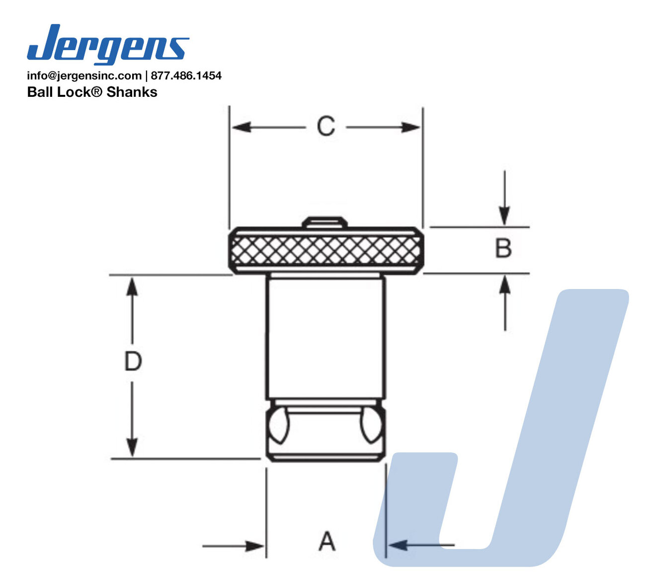 Jergens 49601 dimension drawing