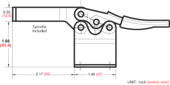 Good Hand GH-201-BHB dimension drawing
