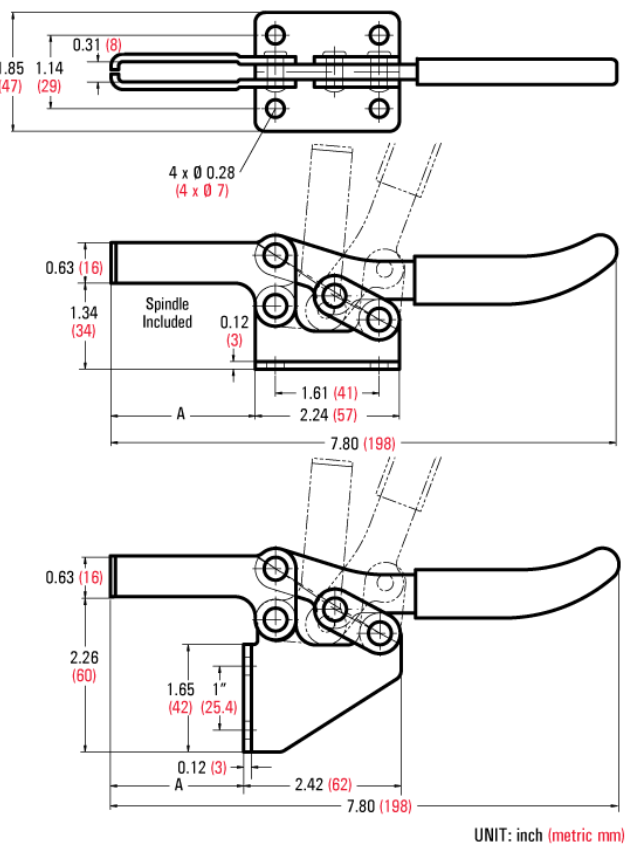 Good Hand GH-202-F dimension drawing