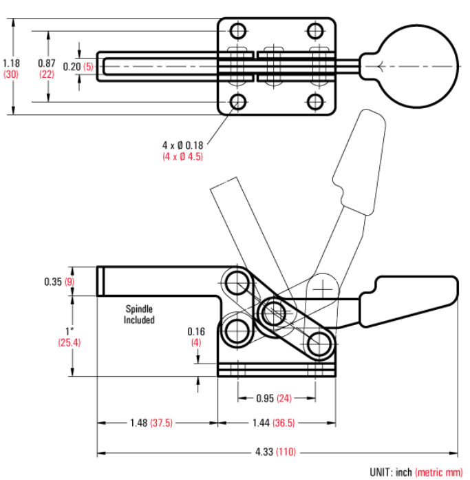 Good Hand GH-20300 dimension drawing