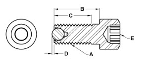 Fairlane TSH-0510X1.25-SB dimension drawing