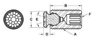 Fairlane TST-0375X2-FC-35UR dimension drawing