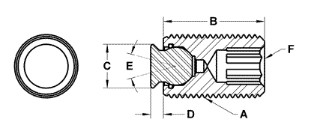 Fairlane TST-0755X2-FC-DS dimension drawing
