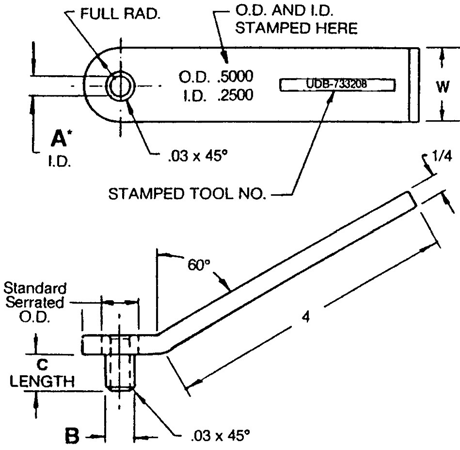 United Drill Bushing UNITED Handle Bushings UDB-731006