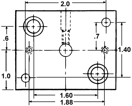 United Drill Bushing Three Distinct Accurate Pads UDB-919075-25