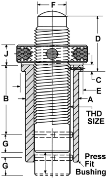 United Drill Bushing UNITED Fixture Jacks UDB-919301