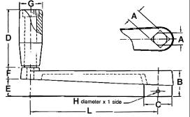 United Drill Bushing Revolving and Folding Crank UCC-801005