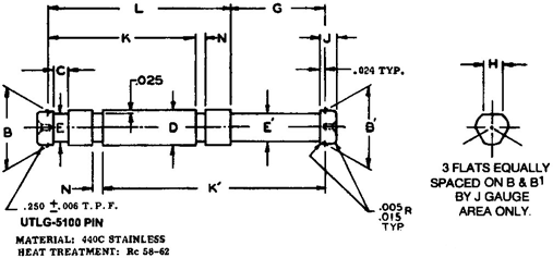 United Drill Bushing TL Pins And Sleeves UTLG-5102A-04