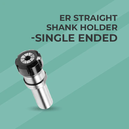 PAC Precision Tools ER11 Straight Shank - 1/2" Round Shank with Hex Nut - 6.2" Shank Length
