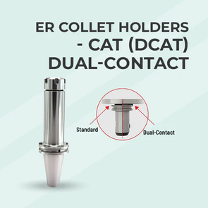 PAC Precision Tools DCAT40-ER16-10"-CF Dual-Contact Cool-Flange ER Collet Holder