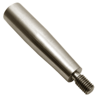 Carr Lane Solid Handle, Square, Threaded, Stainless Steel, 2.0 Inch Length