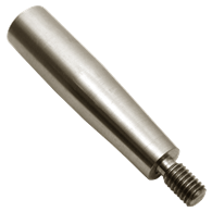 Carr Lane Solid Handle, Square, Threaded, Stainless Steel, 1.5 Inch Length