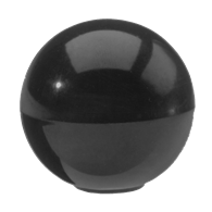 Carr Lane Ball Knob, Phenolic, 0.75 Inch Diameter, #8-32 Thread