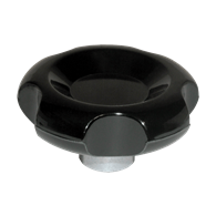Carr Lane Hand Wheel, Phenolic, Fluted, 2.95 Inch Diameter
