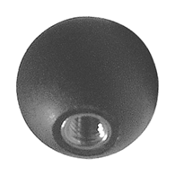 Carr Lane Ball Knob, Cushion Grip, 1.5 Inch Diameter, 5/16-18 Thread