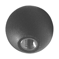 Carr Lane Ball Knob, Cushion Grip, 1.5 Inch Diameter, 5/16-18 Thread