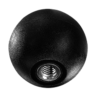 Carr Lane Ball Knob, Thermoplastic, 1.5 Inch Diameter, 3/8-16 Thread