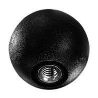 Carr Lane Ball Knob, Thermoplastic, 1.5 Inch Diameter, 3/8-16 Thread