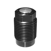 ROEMHELD Threaded-Body Cylinder, Radius Plunger, 1280 lb Clamping Force