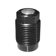 ROEMHELD Threaded-Body Cylinder, Radius Plunger, 1280 lb Clamping Force