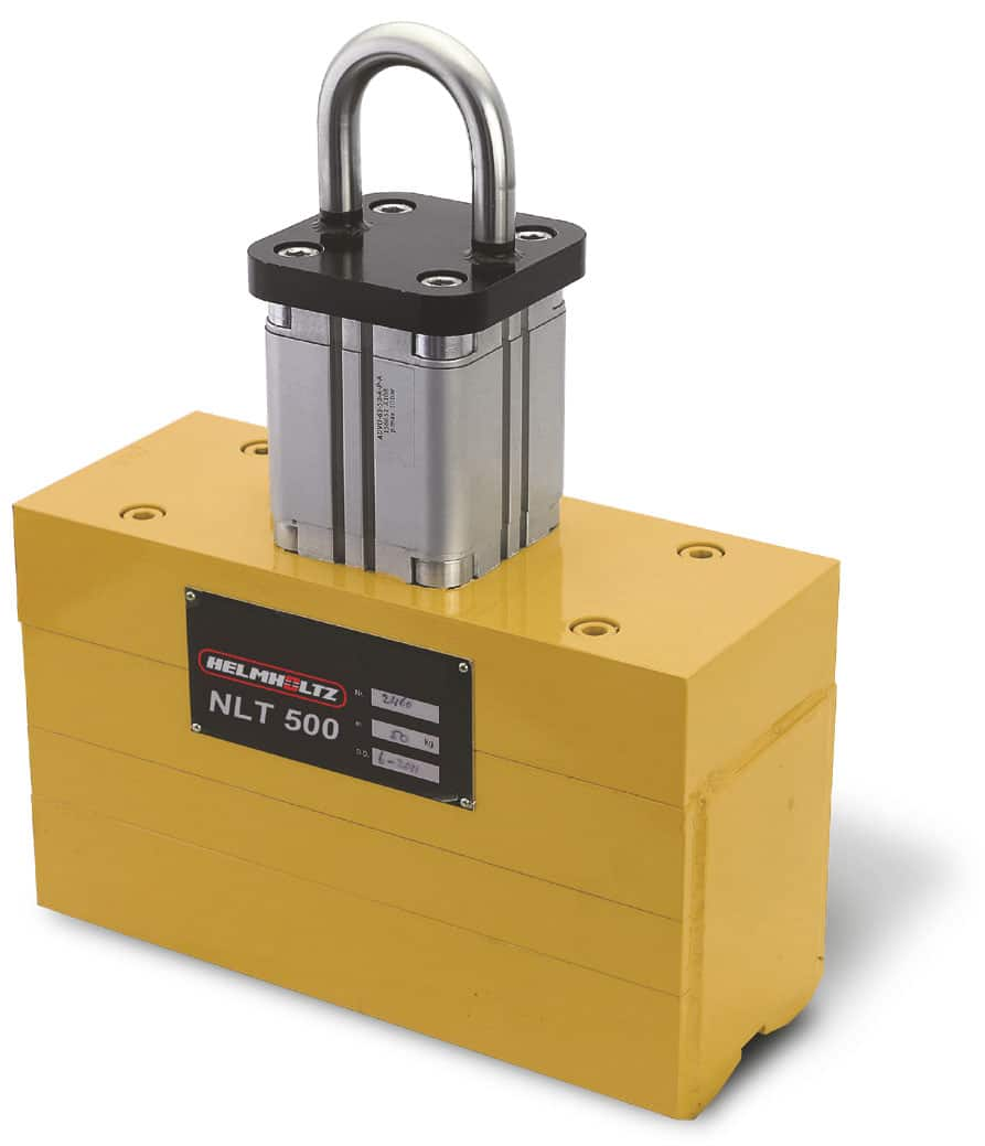 Helmholtz Pneumatic Magnet Lifter 550 lbs Capacity 0.79" Min Thickness