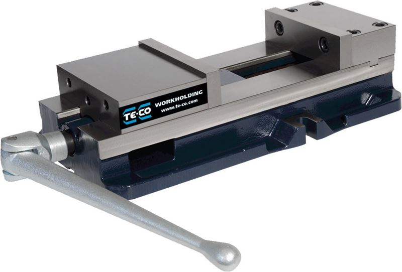 TE-CO 8" Single Station Vise, Clamping Force (lb): 12000