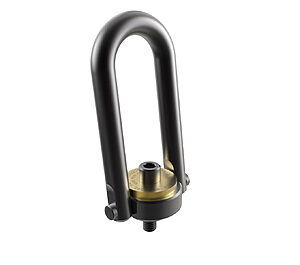 Jergens Traditional Center-Pull Hoist Ring with Long U-Bar, Load Capacity (lb): 2500, Thread Size (inch): 1/2-13, Thread Length (inch): 1