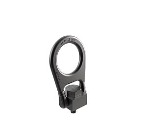 Jergens Forged Center-Pull Hoist Ring, Load Capacity (lb): 10000, Thread Size (inch): 1-8, Bail Type: Large