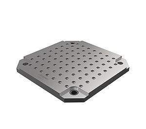 Jergens Ball Lock® Modular Grid Fixture Plate, Plate Size (inch): 16 x 16, Plate Thickness (inch): 1.125, Thickness at Undercut (inch): 1.00