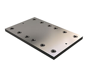 Jergens Ball Lock® Dual Station Subplate, Plate Size (inch): 16 x 25