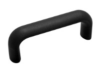 Essentra Pull Handle, Material: Nylon, Mounting Hole Distance (inch): 4.00
