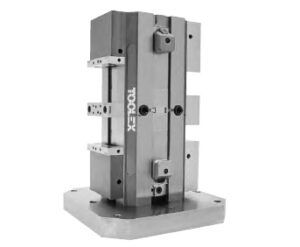 TE-CO ReLock 8-Station Vise with Machinable Soft Jaws, Jaw Width (inch): 4.00, Weight (lb): 202