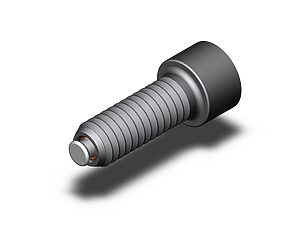 Fairlane Thrust Screw - Headed - Flat Cone Delrin, Thread Length (inch): 1-1/2, Thread (inch): 1/2-13