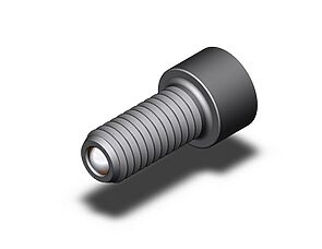 Fairlane Thrust Screw - Headed - Round Ball Stainless, Thread Length (inch): 1-1/2, Thread (inch): 1/2-13