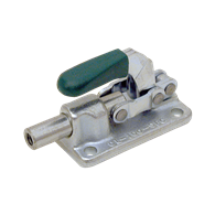 Carr Lane, Vertical Toggle Clamp, Clamping Force (lbf): 300, Tapped Plunger, Flanged Base, Stainless Steel, 1/4-20