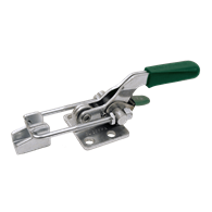 Carr Lane, Latch Action Toggle Clamp with Safety Lock, Holding Capacity (lbf): 700, Stainless Steel, Flanged Base