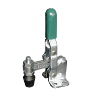 Carr Lane, Vertical Toggle Clamp, Clamping Force (lbf): 200, Fixed Open Arm, Flanged Base, Stainless Steel