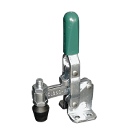 Carr Lane, Vertical Toggle Clamp, Clamping Force (lbf): 200, Fixed Open Arm, Flanged Base, Stainless Steel