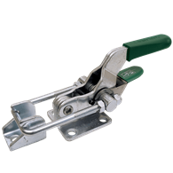 Carr Lane, Latch Action Toggle Clamp with Safety Lock, Holding Capacity (lbf): 2000, Steel, Flanged Base