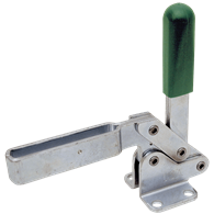 Carr Lane, Vertical Toggle Clamp, Clamping Force (lbf): 850, Open Arm, Flanged Base, Steel