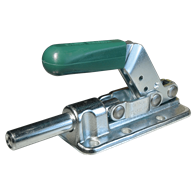 Carr Lane, Horizontal Toggle Clamp, Clamping Force (lbf): 2500, Steel, Tapped Plunger, M10, Flanged Base