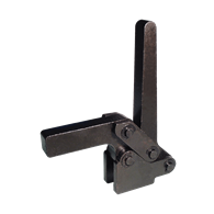 Carr Lane, Vertical Toggle Clamp, Clamping Force (lbf): 1500, Solid Arm, Flanged Base, Steel