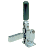 Carr Lane, Vertical Toggle Clamp, Clamping Force (lbf): 500, Solid Arm, Flanged Base, Steel