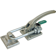 Carr Lane, Latch Action Toggle Clamp with Safety Lock, Holding Capacity (lbf): 7500, Stainless Steel, Flanged Base