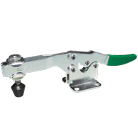 Carr Lane, Horizontal Toggle Clamp, Clamping Force (lbf): 750, Open Arm, Flanged Base, Steel