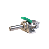 Carr Lane, Vertical Toggle Clamp, Clamping Force (lbf): 150, Tapped Plunger, Flanged Base, Stainless Steel, #8-32